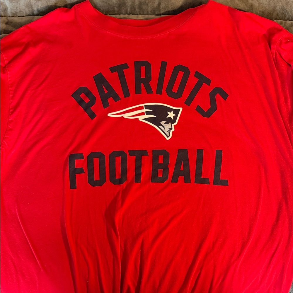 Fanatics Red Patriots Long Sleeve Shirt